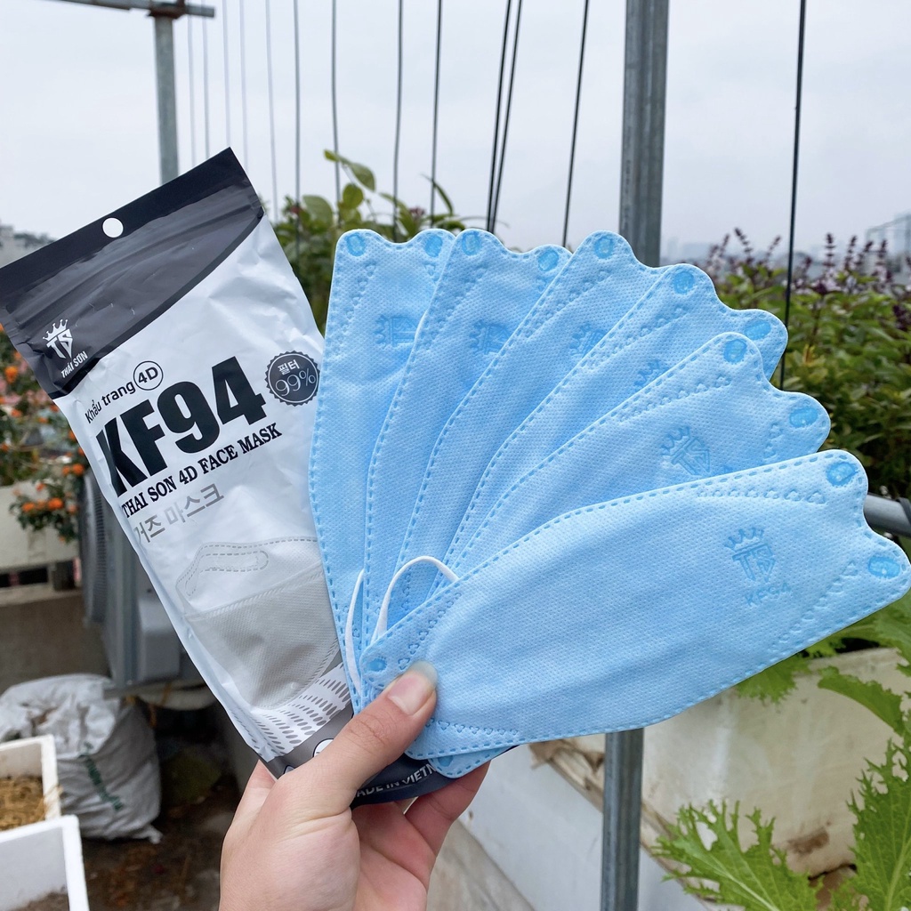 Khẩu trang kf94 set 50 cái khẩu trang 4D cao cấp công nghệ hàn quốc chống bui mụn, giảm thiểu các bệnh hô hấp