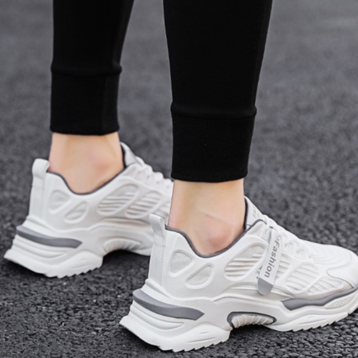 Giày Sneaker nam - Giày thể thao nam cổ thấp đế cao fom chuẩn mẫu mới nhất