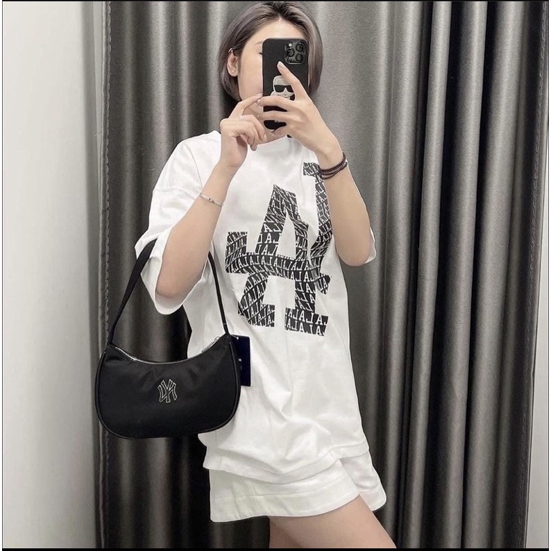 Áo MLB logo meta LA