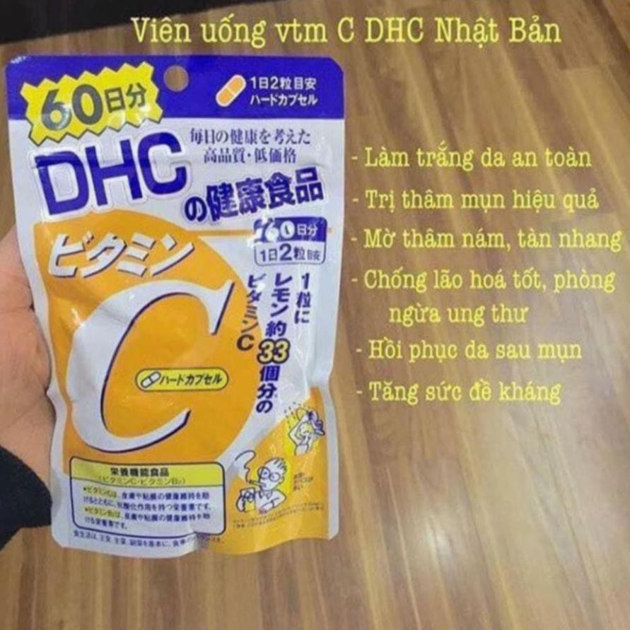 Viên uống DHC Bổ sung Vitamin C Nhật Bản 20 Ngày(40 viên) & 60 Ngày(120 viên) _shopnhatlulu _shopnhatlulu