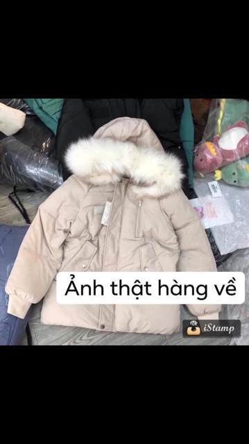 Áo phao quảng châu cổ lông siêu đẹp
