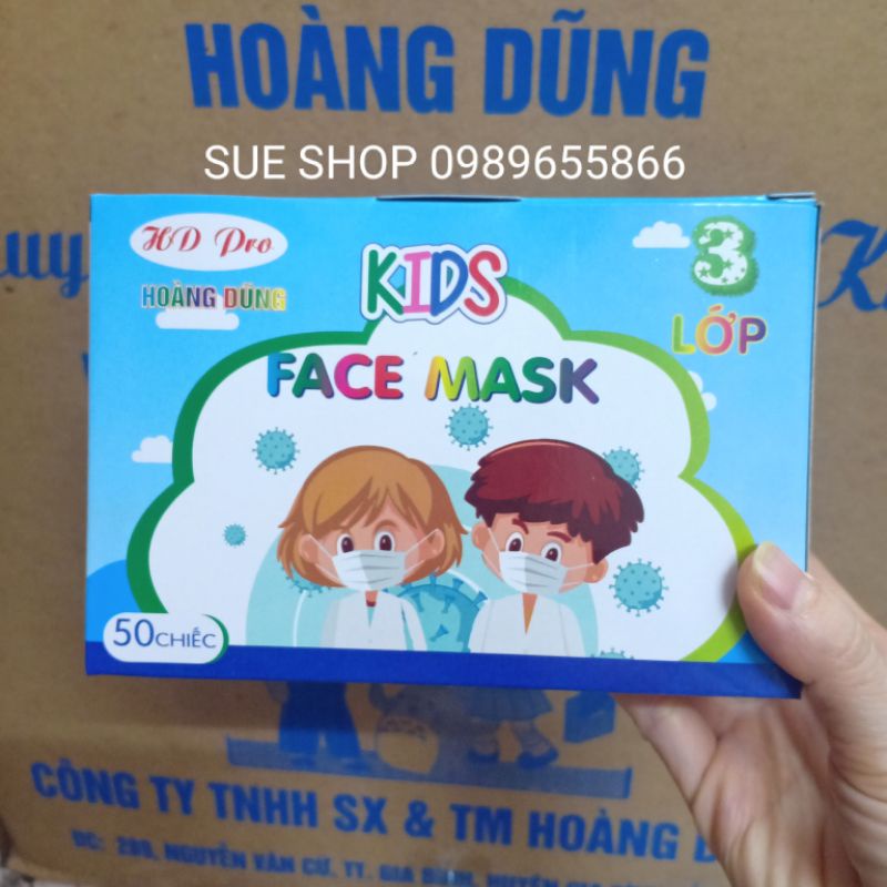 Khẩu trang y tế trẻ em hộp 50 cái (Hàng chính hãng)