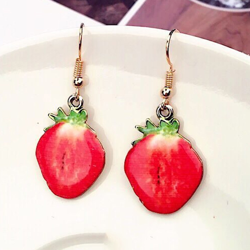 Khuyên tai họa tiết trái cây xinh xắn thời trang