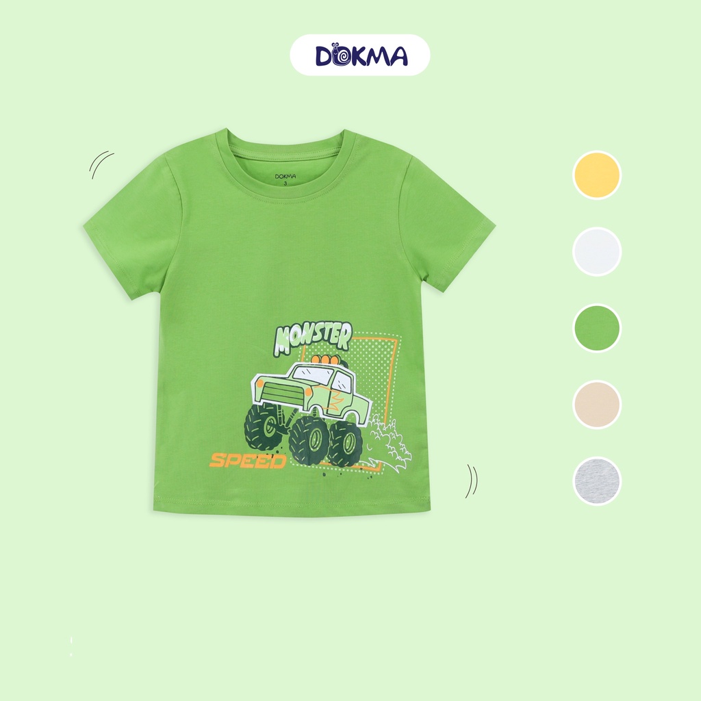 DA924 Áo cộc tay cổ tròn DOKMA KID (2-6Y)