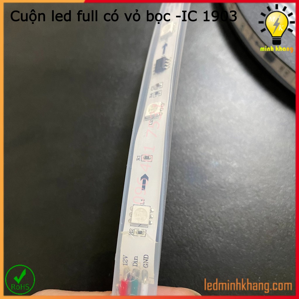 Cuộn Led full ic 1903 - dài 5m ( có vỏ bọc chống nước )