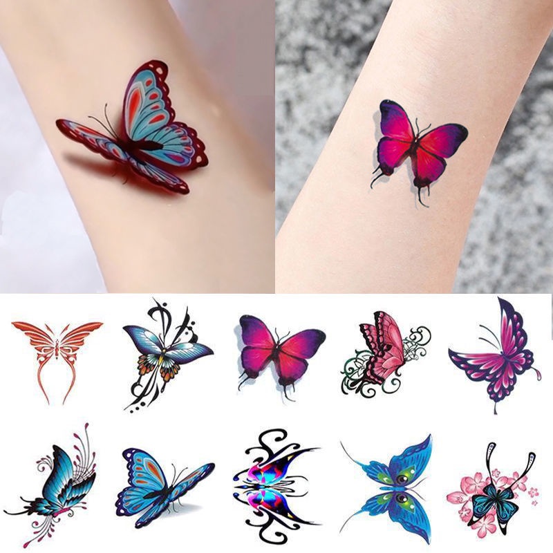 Hình xăm màu dán hình xăm tạm thời chống thấm nước hình xăm lâu dài dán hình xăm 3D