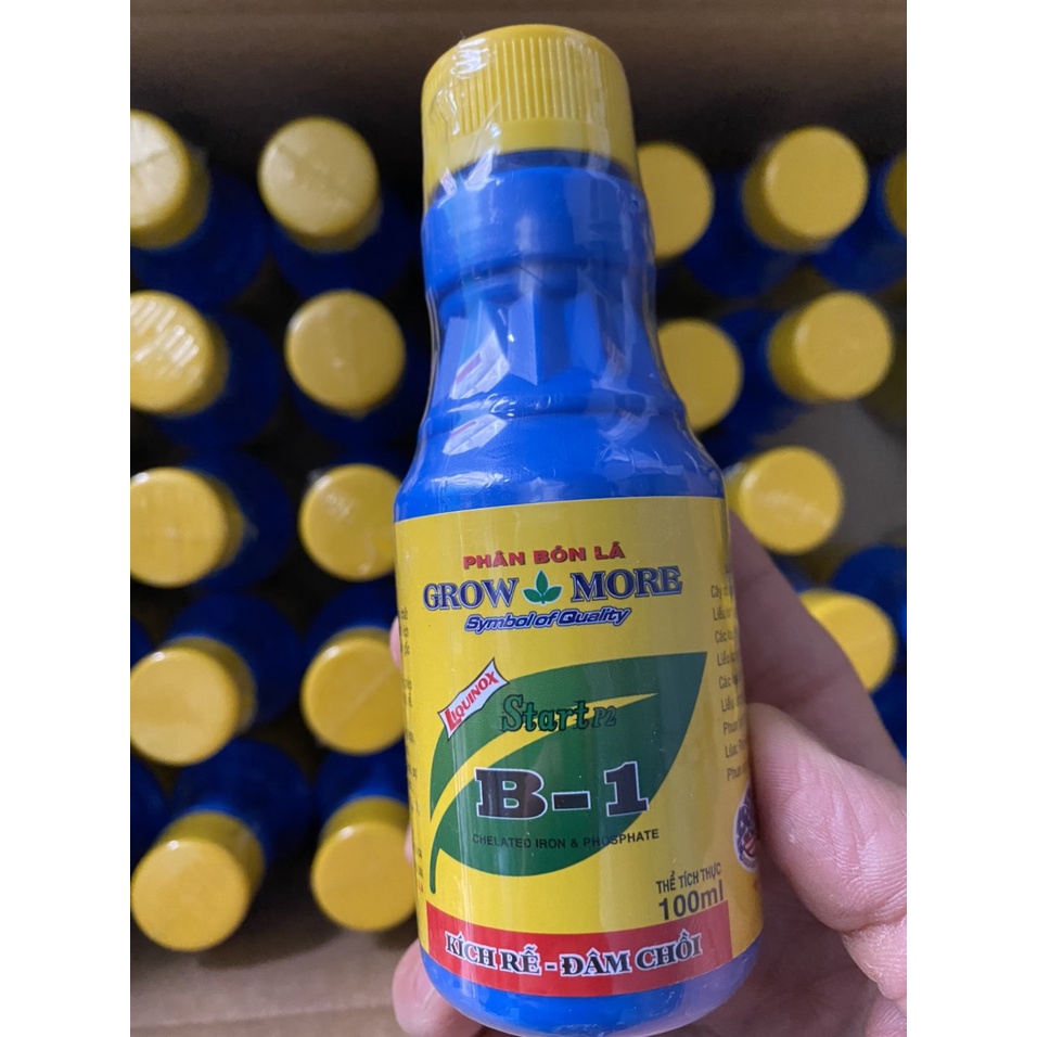 Phân bón lá B1 Growmore chai 100ml - 235ml hàng Mỹ chuyên dùng hoa Phong Lan