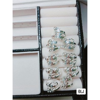 Nhẫn bạc ( khắc tên theo yêu cầu)