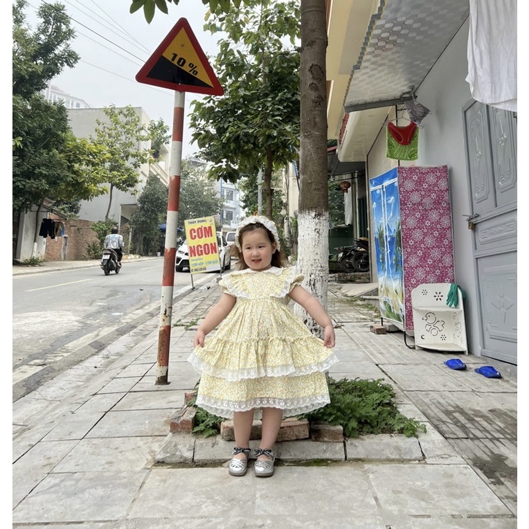 Váy công chúa Váy Lolita hoa nhí tiểu thư cho bé