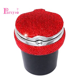 New Car Ashtray Creative Car Studded Ashtray With Led Lamp Diamond Car Ashtray