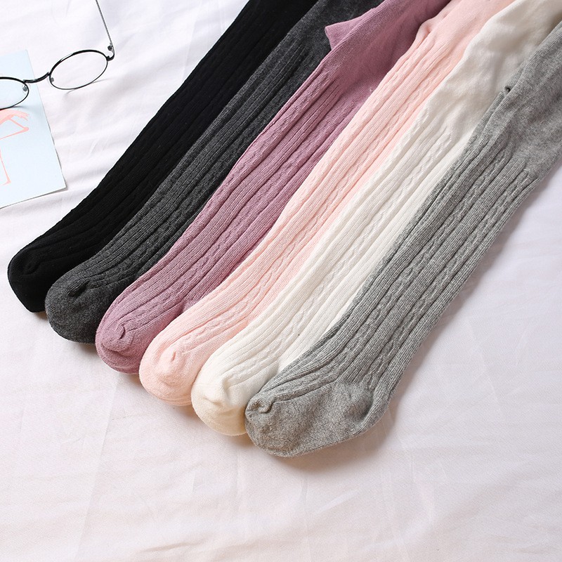 Quần tất len tăm liền bàn cho bé gái, legging len ấm, quần tất mặc váy xinh xắn dễ thương