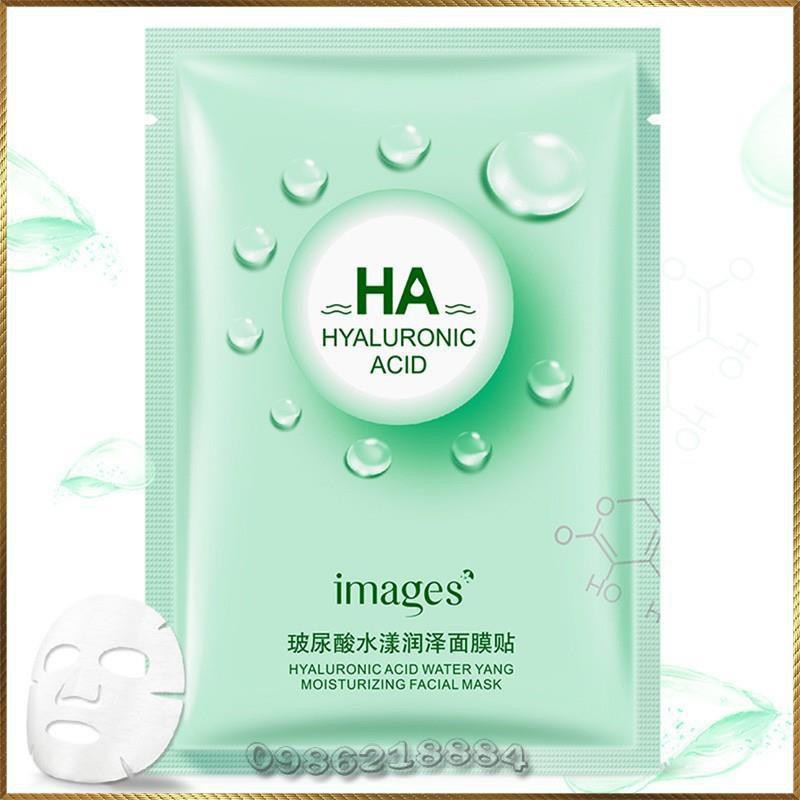 Mặt nạ HA Xanh Lá Images Hyaluronic Acid Water Moisturizing Facial Mask ITD2