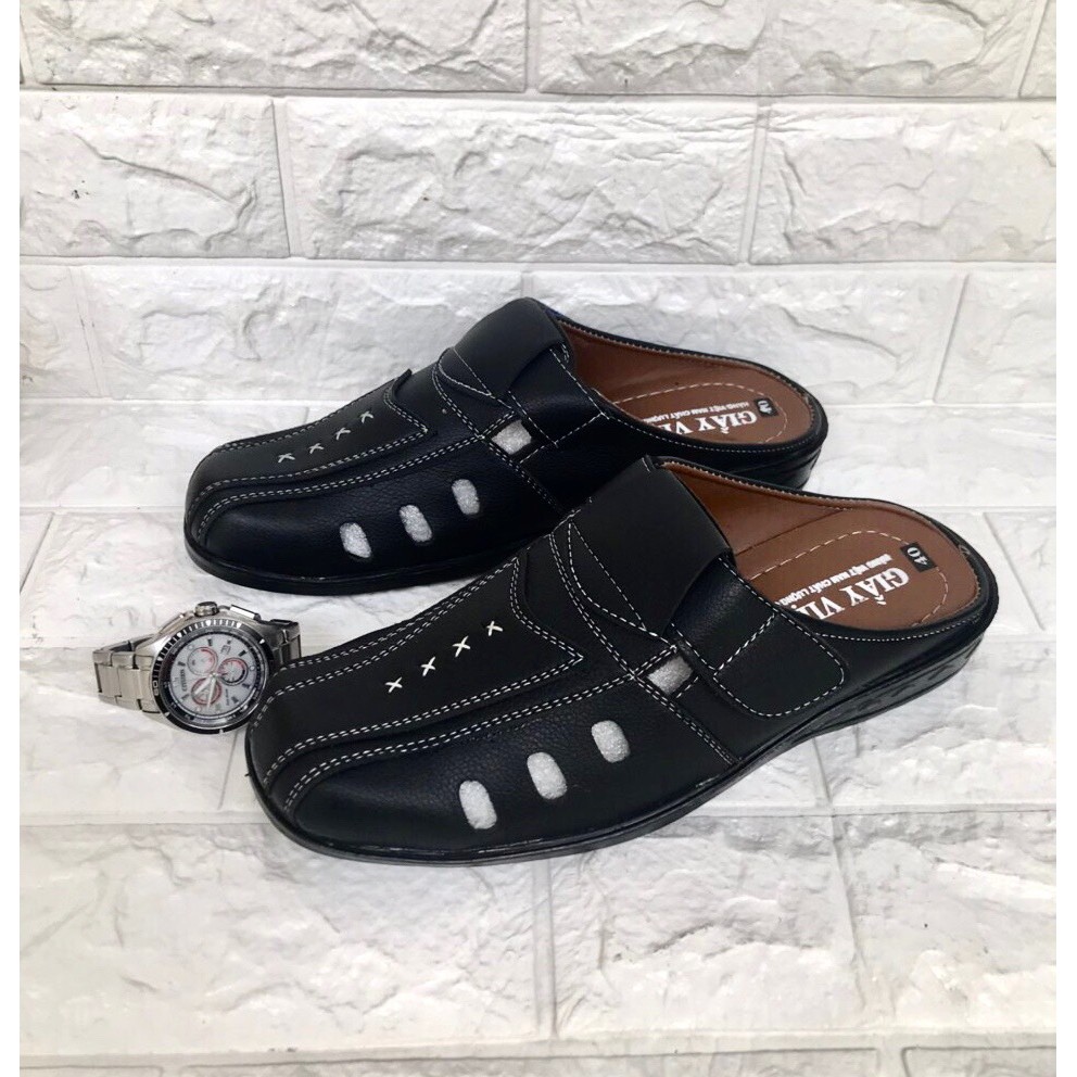 Giày sapo nam  _ màu đen da mềm.. sản phẩm mới nhất hiện nay.SP03 | BigBuy360 - bigbuy360.vn