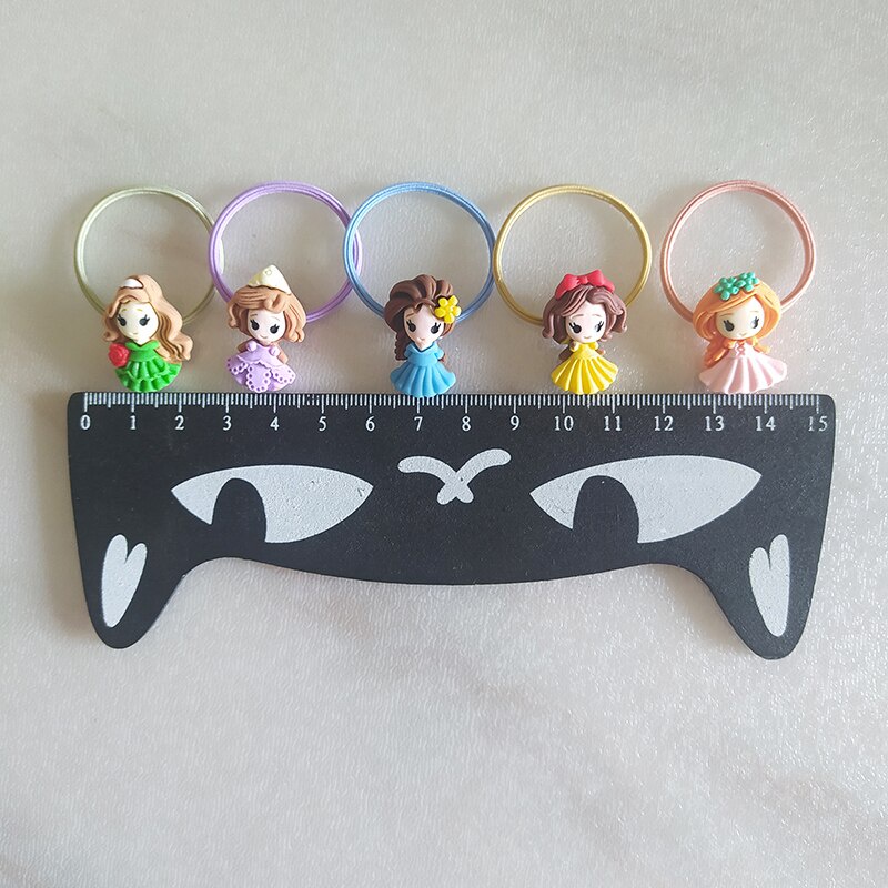 Set 2 dây buộc tóc co giãn kiểu công chúa dễ thương cho bé gái