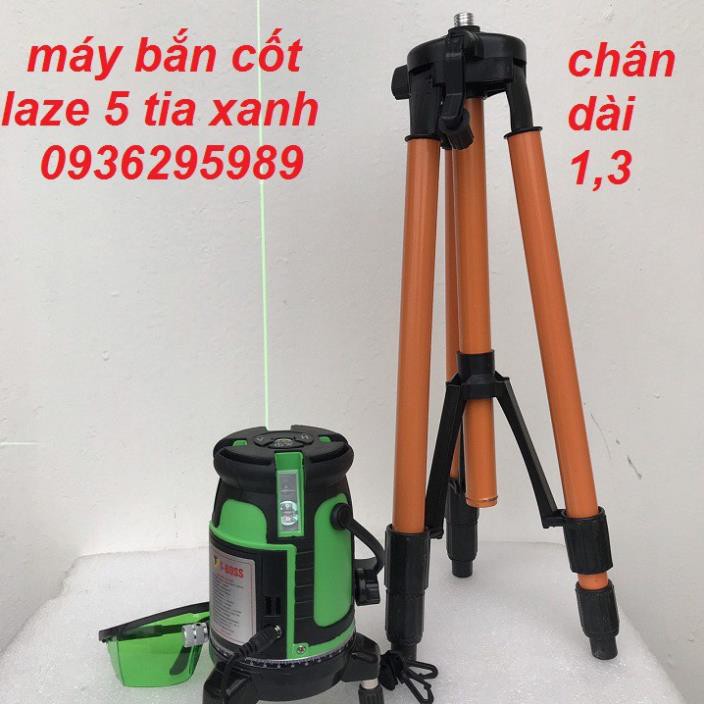 [Hàng xịn] Máy bắn tia lazer Tbosh 5 tia xanh, chân cao 1,3m