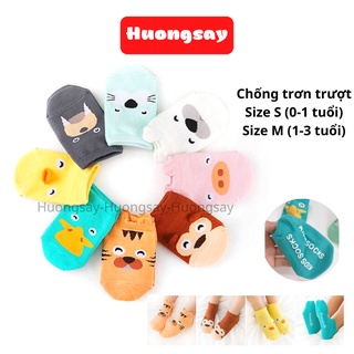 Combo 2 đôi tất chống trượt ngắn cổ kiểu hàn quốc T365