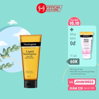 Nước rửa mặt Neutrogena dịu nhẹ 100ml (cho mọi loại da)