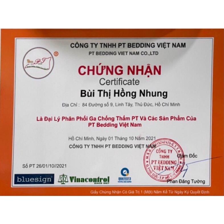 [ HCM ] [ Mẫu  Sóng xanh ]  Ga chống thấm PT cao cấp (ib để chọn mẫu hoặc đặt size theo yêu cầu)