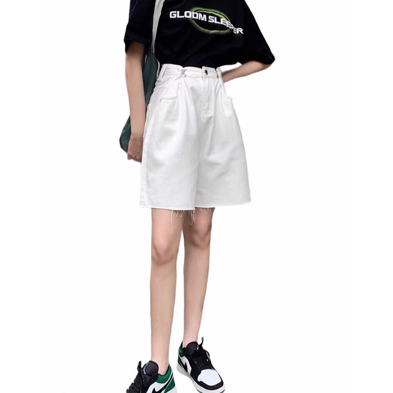 Quần short jeans móc cài siêu xinh
