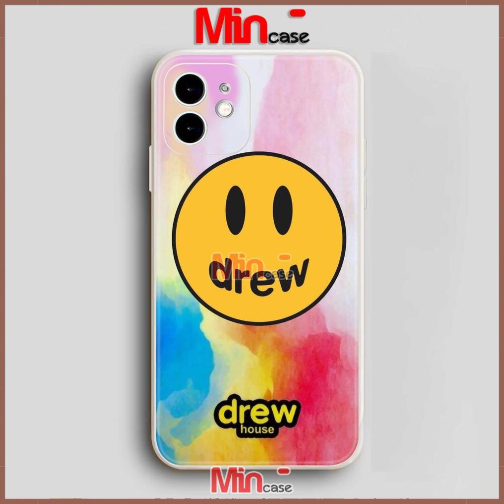 Ốp lưng iPhone Drew cạnh viền vuông silicon mềm dẻo cho iphone 6/6s/7/8/X/XS/XR/11/12/13 Pro Plus Max cute dễ thương đẹp