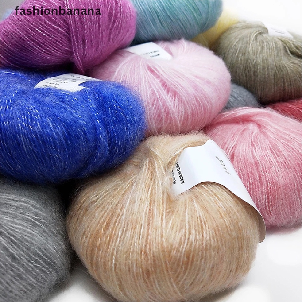 Fashionbanana Mohair Yarn Crochet Women Scarf Shawl Wool Thread Handmade DIY 0.9mm X 260 TYU
