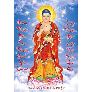 Tranh Đính Đá-A Di Đà Phật (Niệm 1 Câu Phước Sanh Vô Lượng)>Chưa Đính (88660)