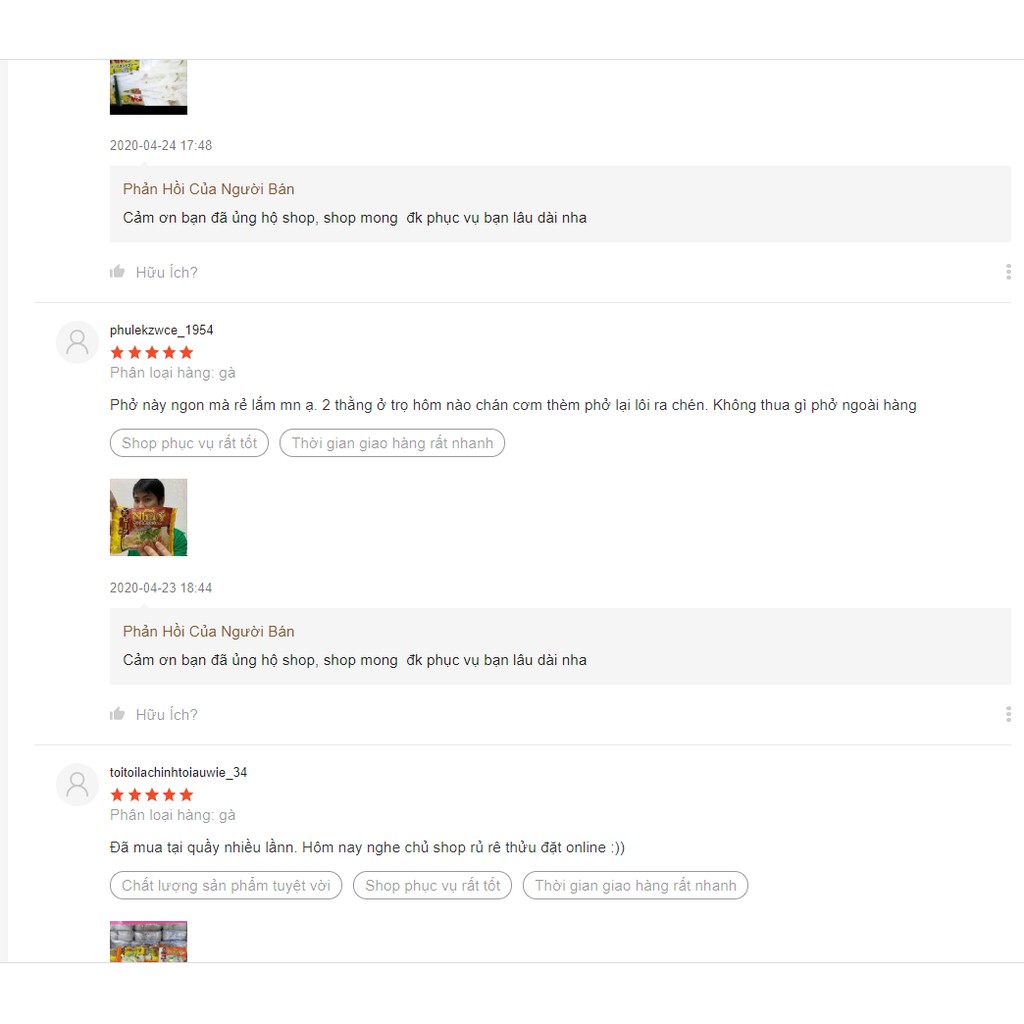 Phở Bò/ Gà ăn liền Như Ý, gói 65g . | BigBuy360 - bigbuy360.vn