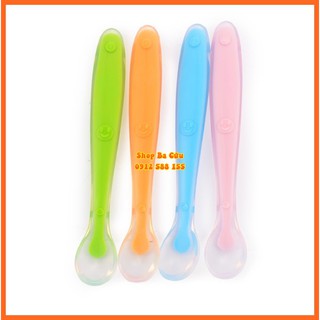 Thìa ăn dặm silicon ✔ Siêu siêu mềm an toàn cho bé