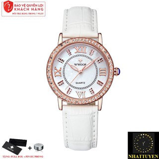 Đồng Hồ Nữ Dây Da Wwoor 8807