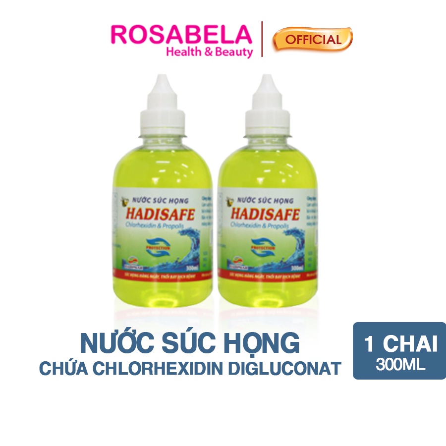 Nước súc họng Hadisafe, hỗ trợ bảo vệ cơ thể, làm sạch khoang miệng (300ml)