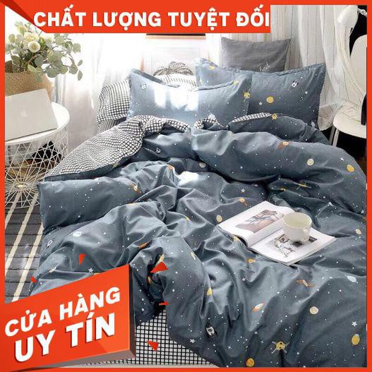 Bộ Cotton poly Vũ Trụ Xám