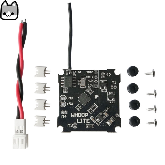 Flight Controller Board with Silverware Firmware for Whoop Lite Mini Brushed Flight Control with 55mm PH-JST 2.0 Power Cable
