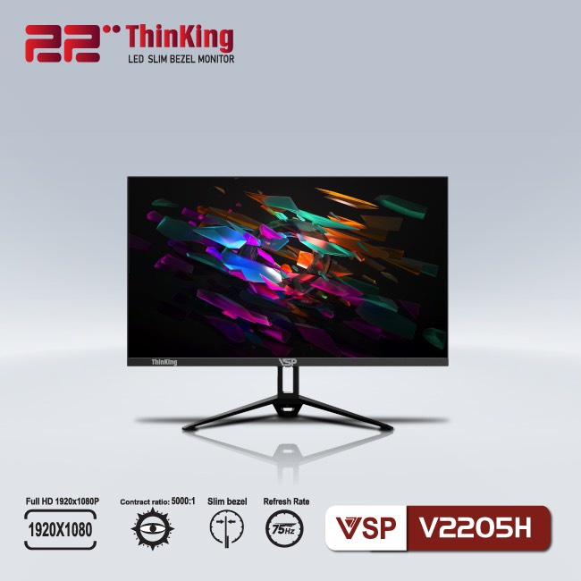 Màn hình LED monitor VSP 22inch V2205H CHÂT LƯỢNG TỐT tấc