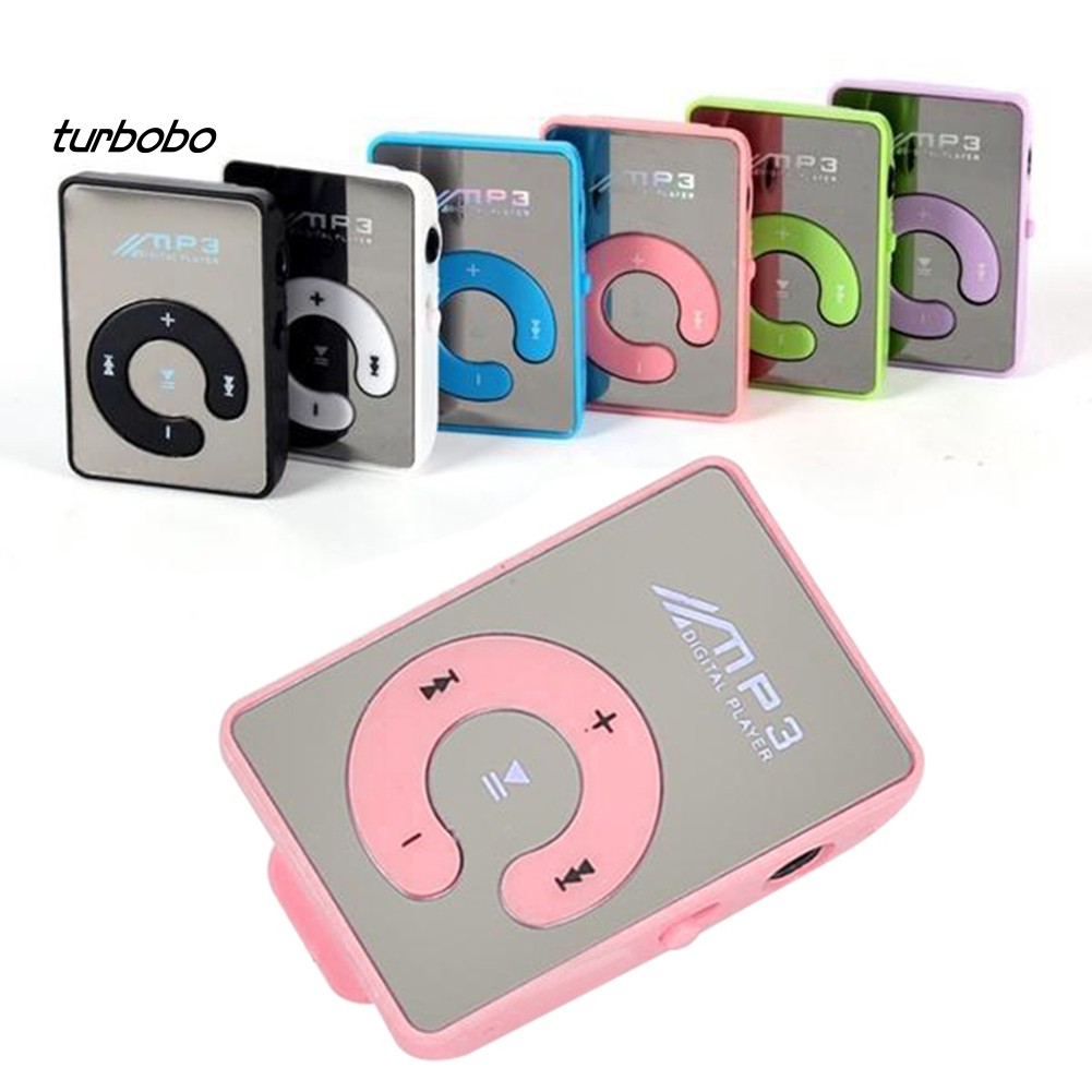 Máy nghe nhạc MP3 mini mặt gương hỗ trợ thẻ nhớ SD TF