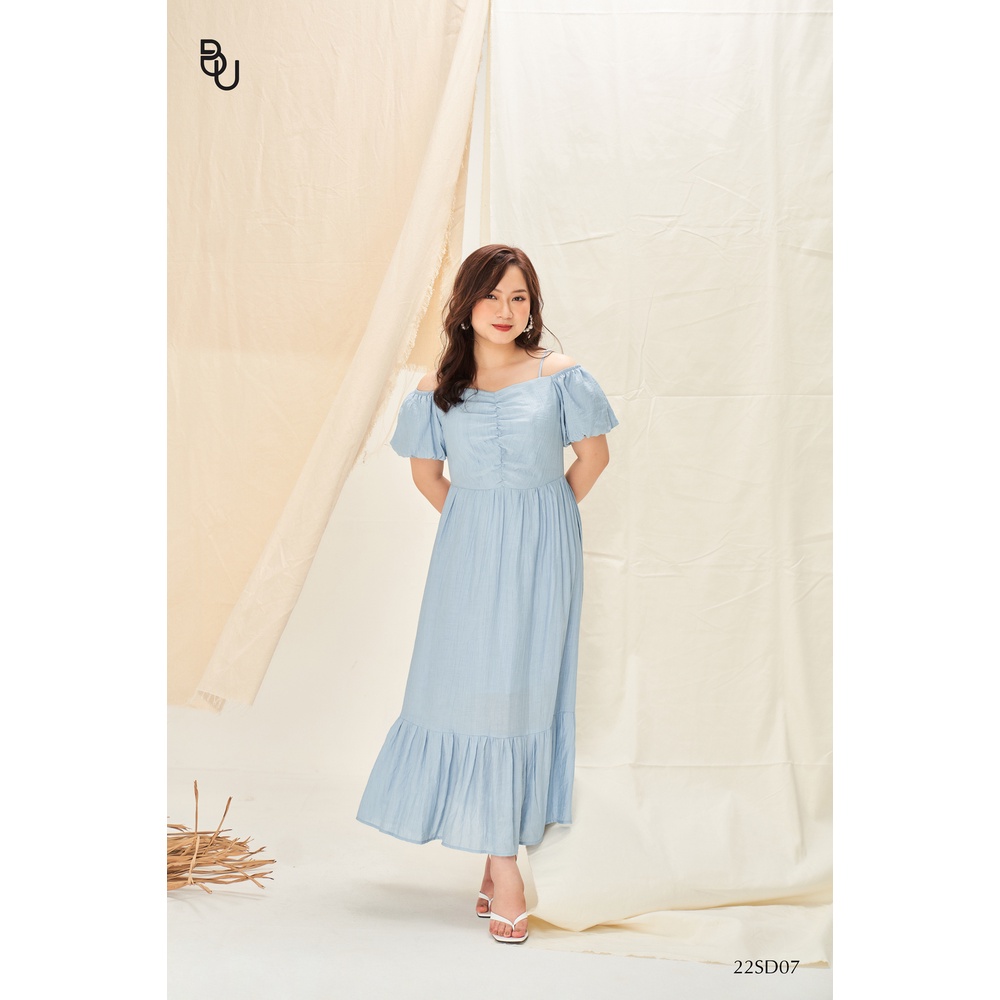 Đầm maxi trễ vai 2 dây BIGSIZE  - 22SD07 -