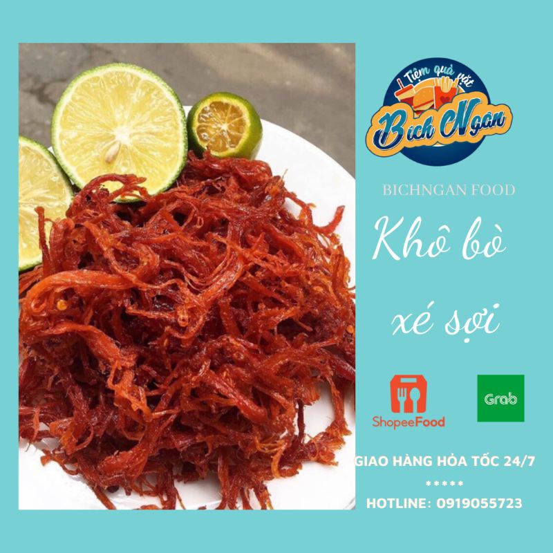 Khô bò sợi _ heo giả bò_ thương hiệu Giá Long ký_ đủ giấy VSATTP