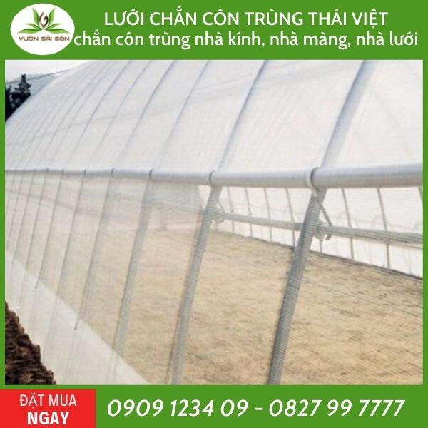 1 mét lưới chắn côn trùng nhà kính, nhà màng, nhà lưới  hiệu Thái Việt