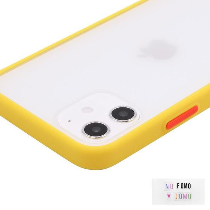 Ốp lưng iPhone 12 viền màu cá tính -  Viền TPU dẻo có mặt lưng chống bám bẩn
