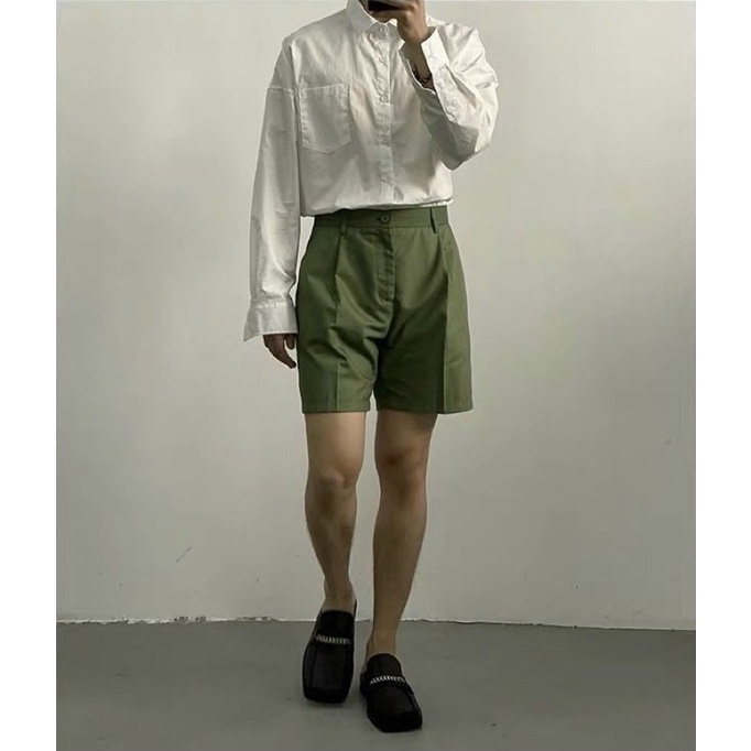 QUẦN SHORT KAKI ÂU 4 MÀU FORM UNISEX (ảnh chụp thật)