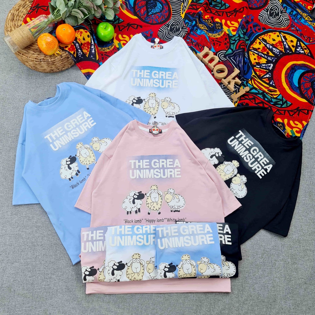 Áo phông áo thun nam nữ tay lỡ from rộng freesize chất cotton thoáng mát nhiều mẫu khách lựa mokishop