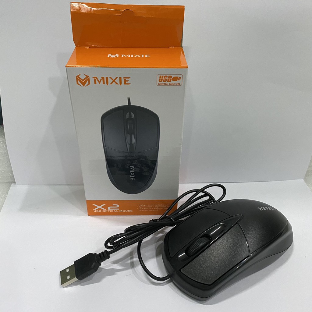 Chuột có dây MIXIE X2 3 Phím Bấm - Chính Hãng - Bảo Hành 24 Tháng