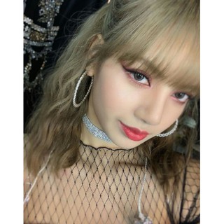 Vòng cổ choker lấp lánh giống Lisa Black Pink