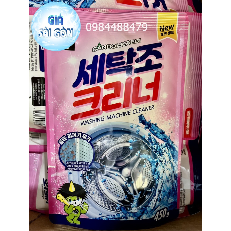 Combo 2 Gói Bột Tẩy Lồng Máy Giặt SANDOKKAEBI Korea