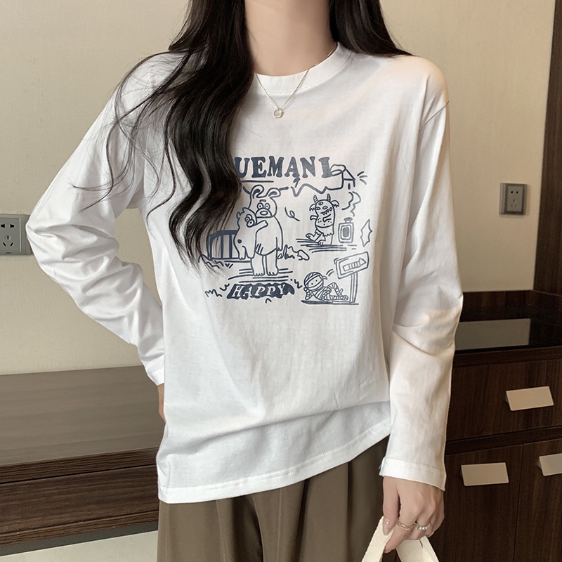 NRVP Áo Thun Nữ Dài Tay Thời Trang Hàn Quốc 2023