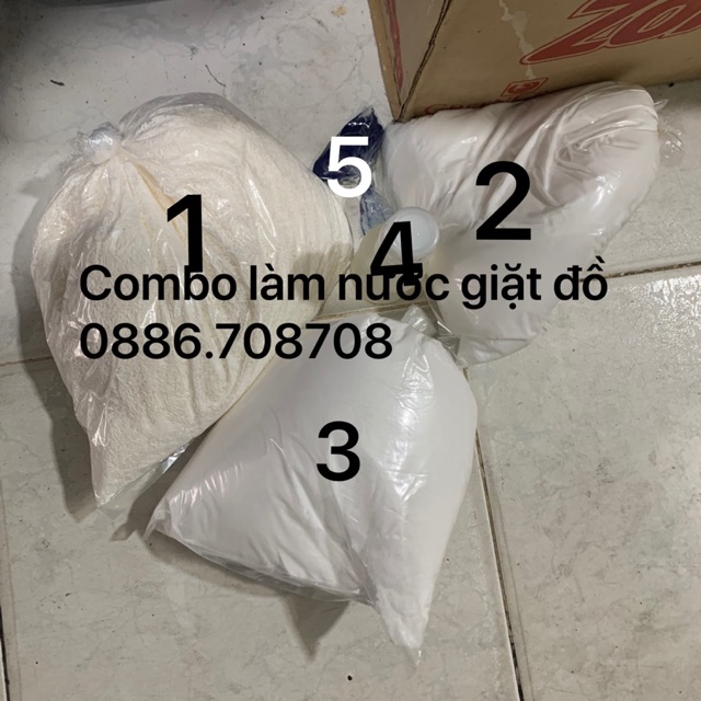 Combo bột pha nước giặt đồ 20-30 lít hương và màu ngẫu nhiên