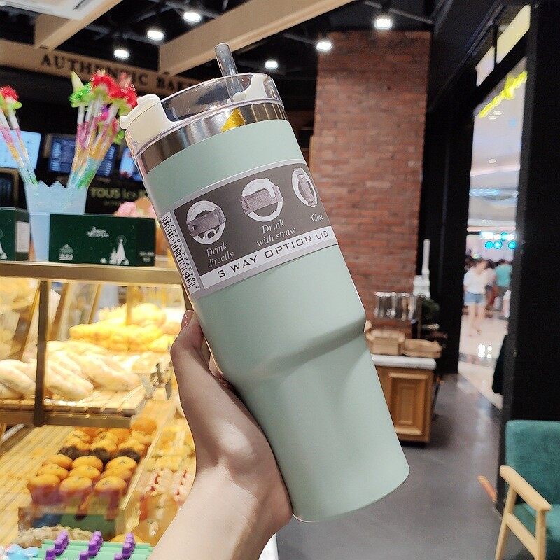 Giữ nước lạnh có thể giữ Ấm!Xe 30oz | Bình Nước Giữ Nhiệt Bằng Thép Không Gỉ 20oz Kèm