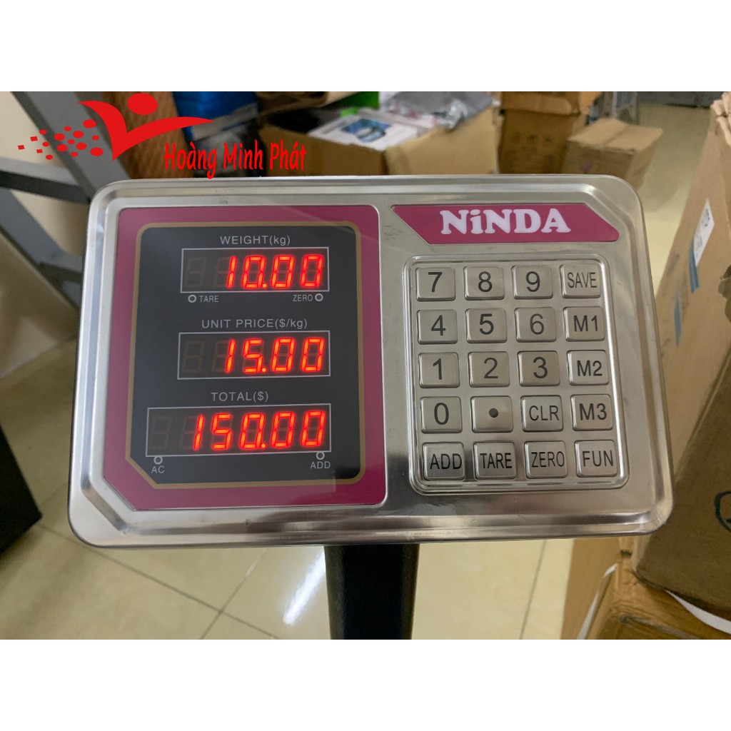 CÂN BÀN ĐIỆN TỬ 300kg❤️❤️❤️NINDA NHẬT BẢN❤️❤️❤️SIÊU CHÍNH XÁC❤️❤️❤️BÀN CÂN INOX. BH 2 NĂM [ SẴN HÀNG ]