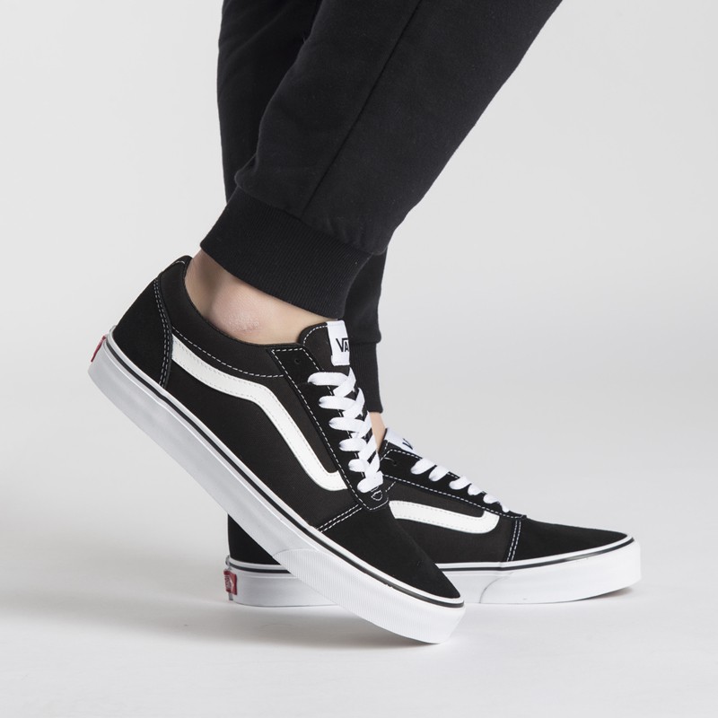 (AUTHENTIC 100%) Giày Sneaker Thể Thao Auth VANS WARD SUEDE BLACK / WHITE Chính Hãng 100%