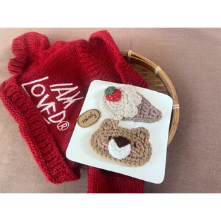 SET KẸP TÓC LEN HANDMADE (by Mioly)