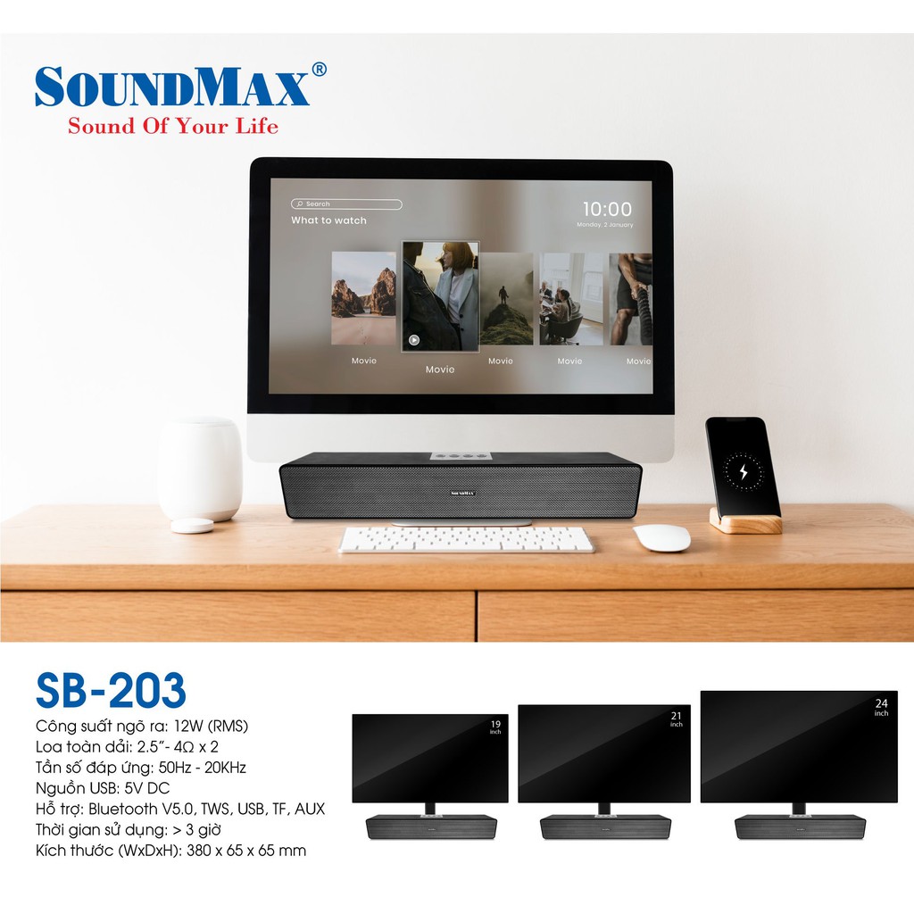 Loa di động bluetooth SoundMax SB-203